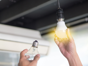 Utilizando luces LED se ahorra energía