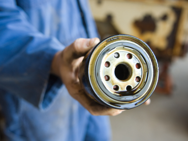 filtro de aceite en mal estado