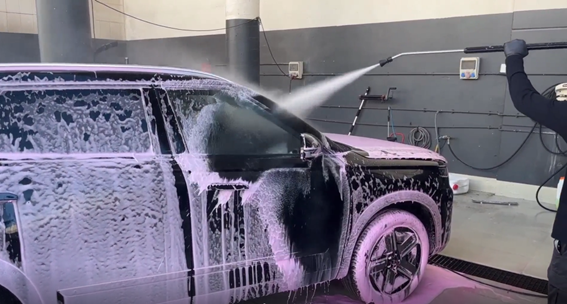 Limpieza y secado de carrocería